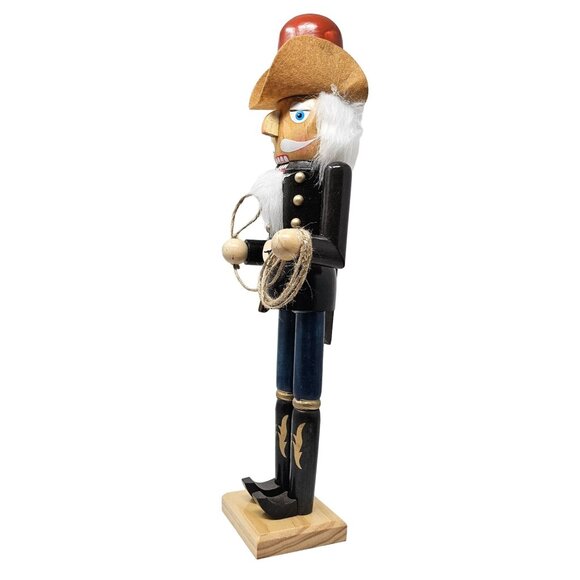 Cowboy Rancher Lasso 16" Christmas Nutcracker - Picture 4 of 5